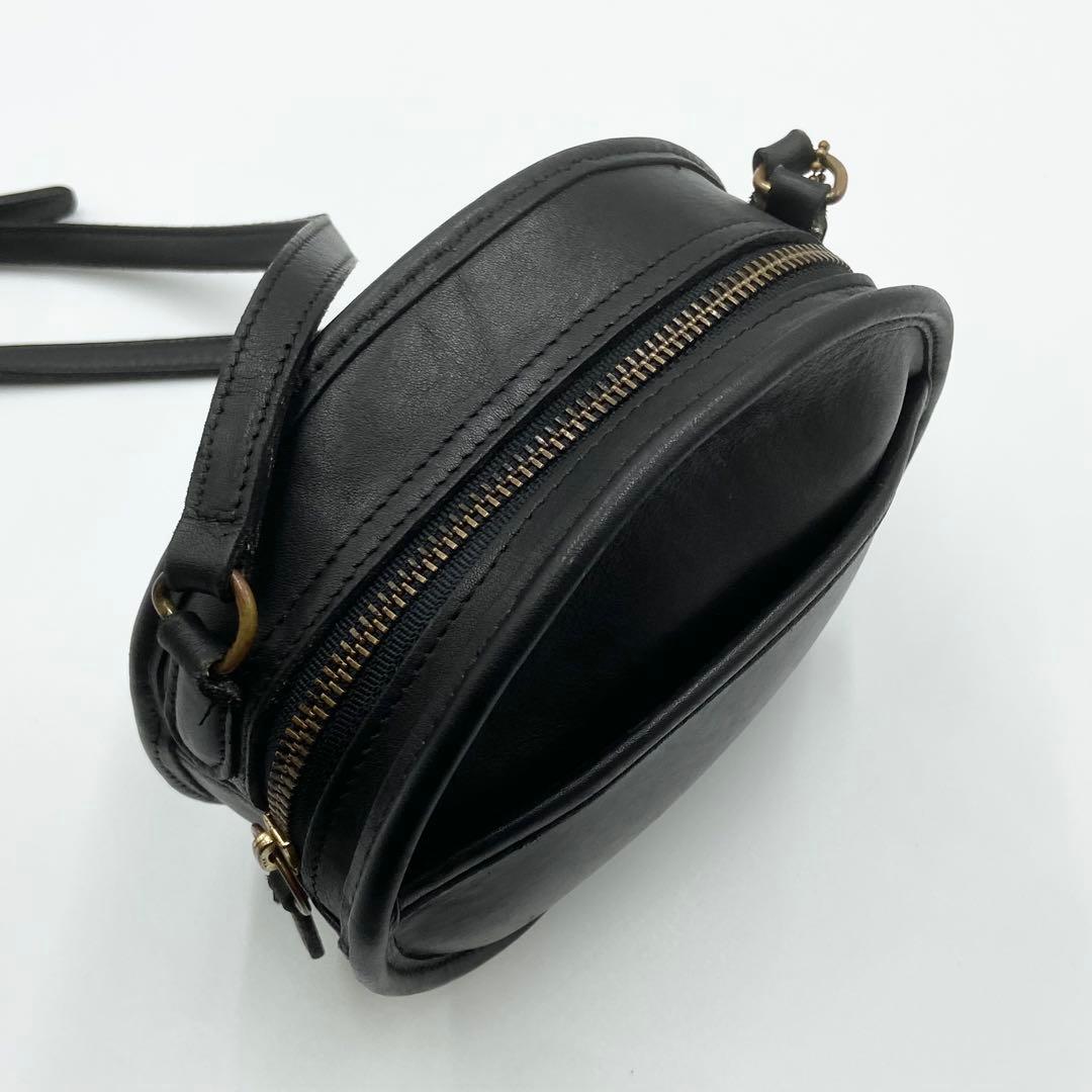 オールドコーチ キャンティーン ショルダーバッグ レザー ブラック　9982