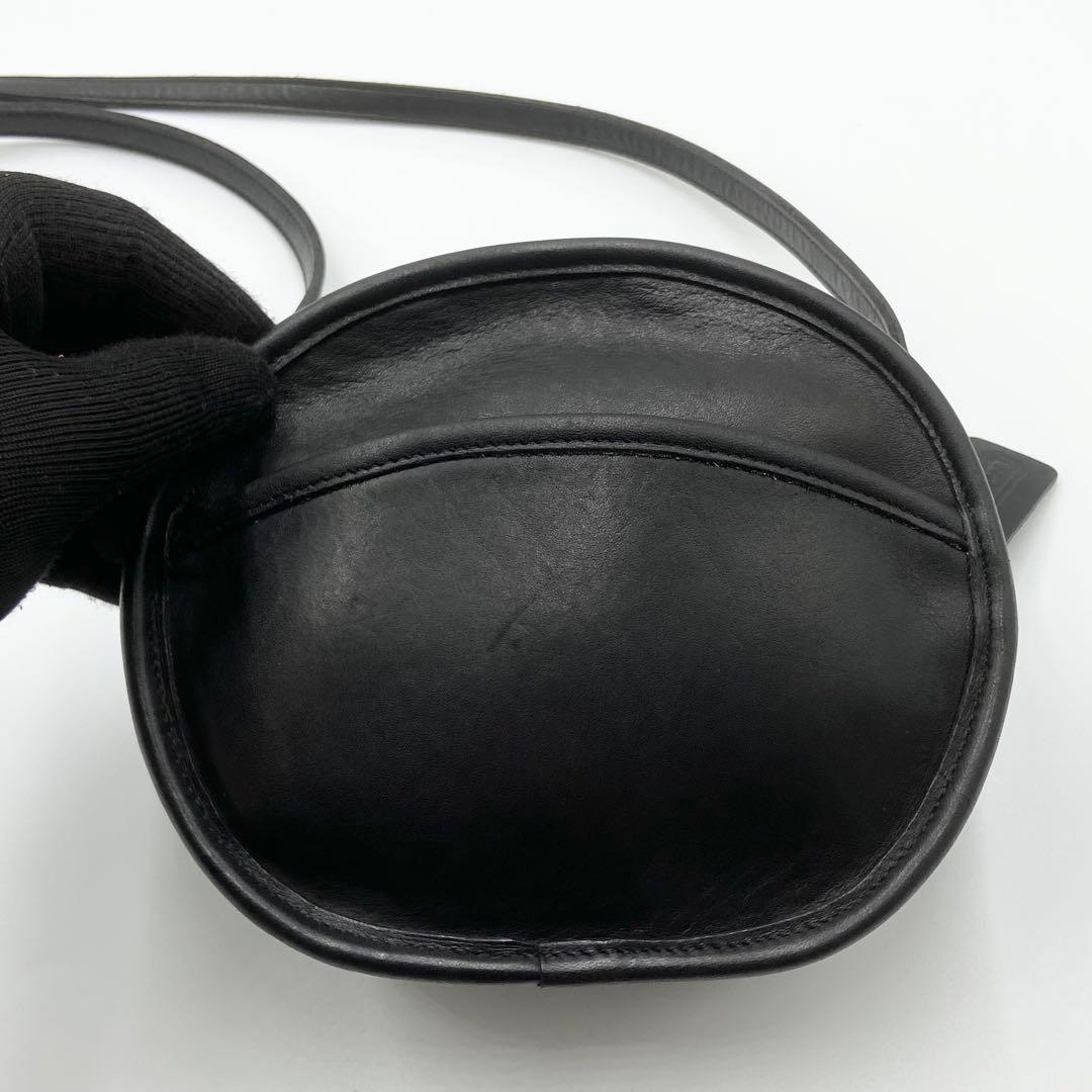 オールドコーチ キャンティーン ショルダーバッグ レザー ブラック　9982