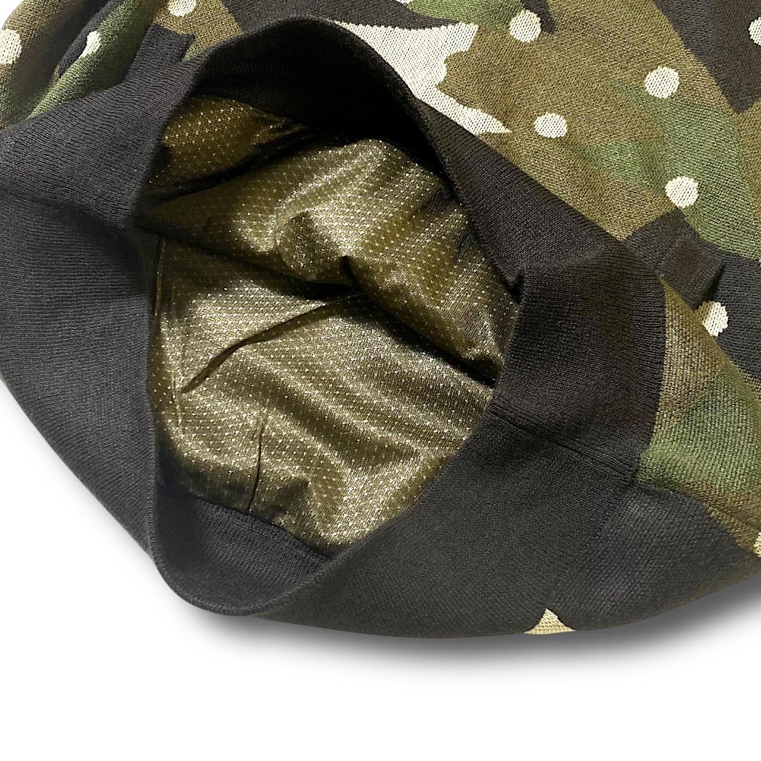 0 パーリーゲイツ 定価5.1万 3WAY ニット プルオーバー セーター 迷彩