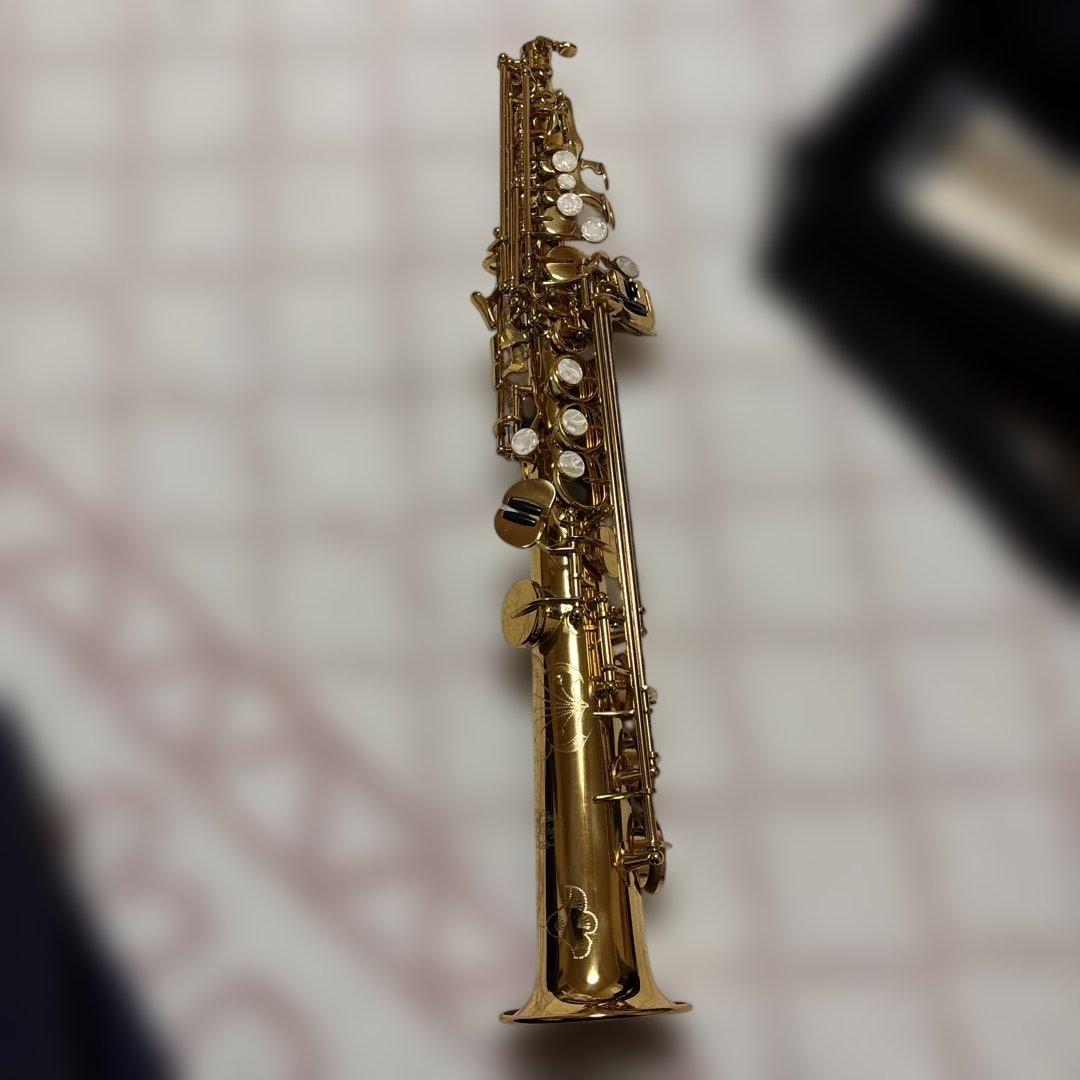 極美品 希少 ソプラノサックス sp-650 Jマイケル 彫刻 ゴールド ケース