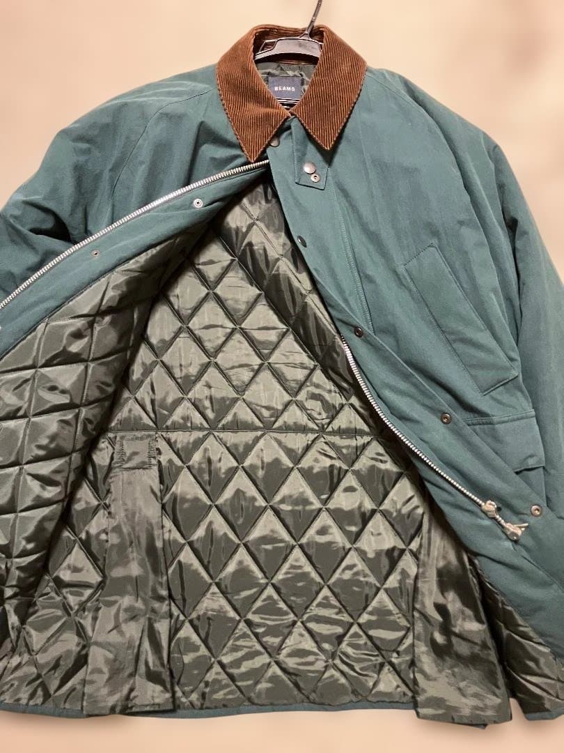 BEAMS グリーン フィールドコート メンズ　M