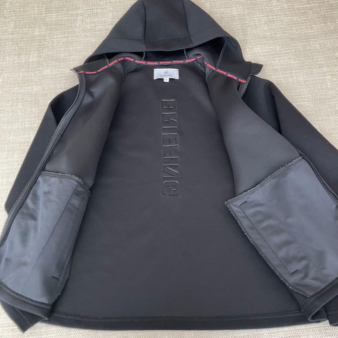【美品】ブリーフィング WARM 3D LOGO PARKA 黒 M