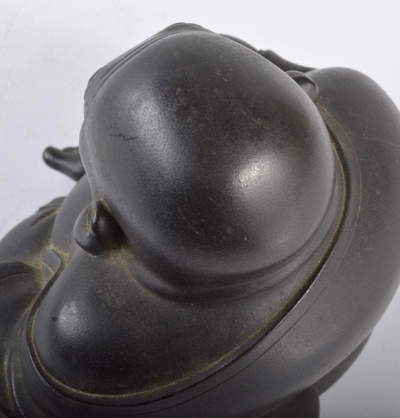 m　東京銅器　古銅宣徳銅　布袋像　置物　M　R4252