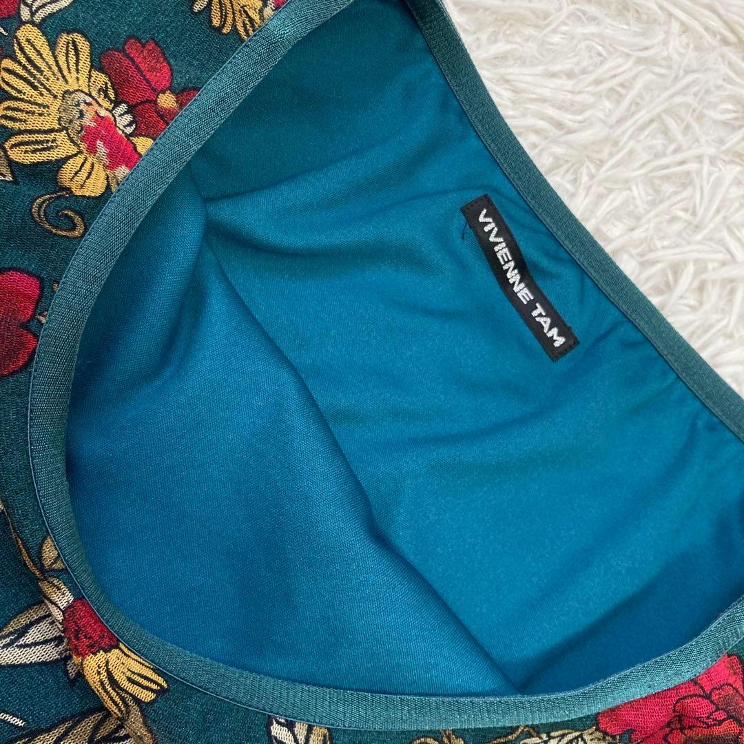 VIVIENNE TAM 花柄スカート グリーン XS モダン 華やか オシャレ