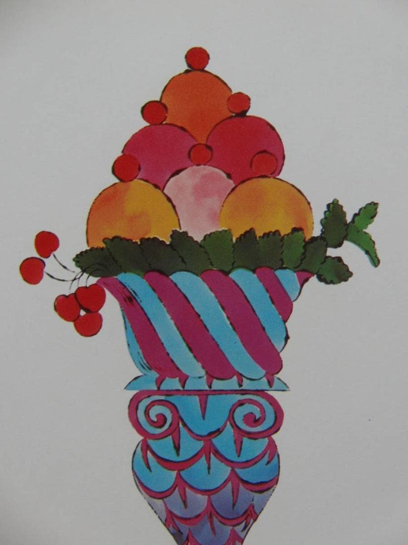 アンディ・ウォーホル、アイスクリーム デザートH、海外版・希少画集・額装画