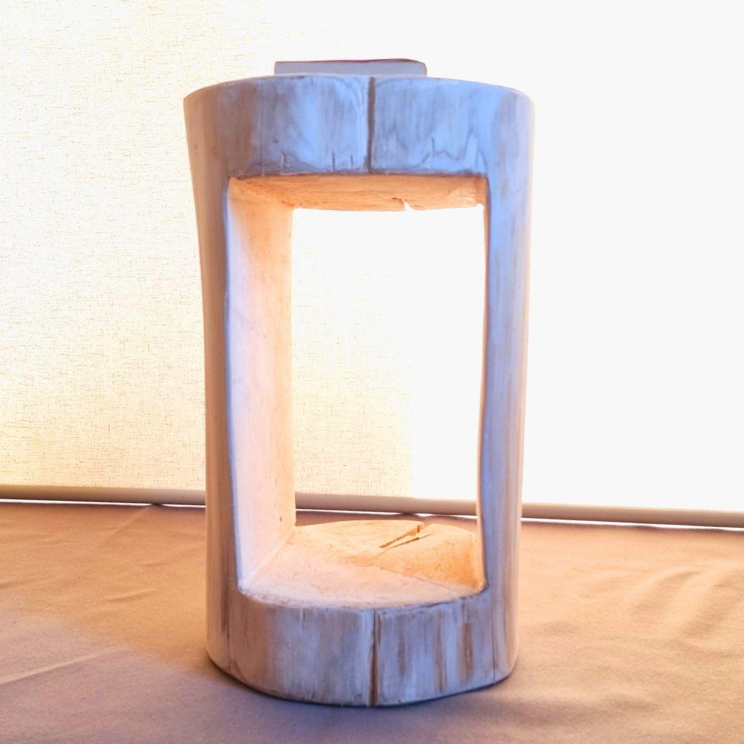 天然アロマ 東濃ひのき くり抜き シンプル 丸太スツール オーガニック