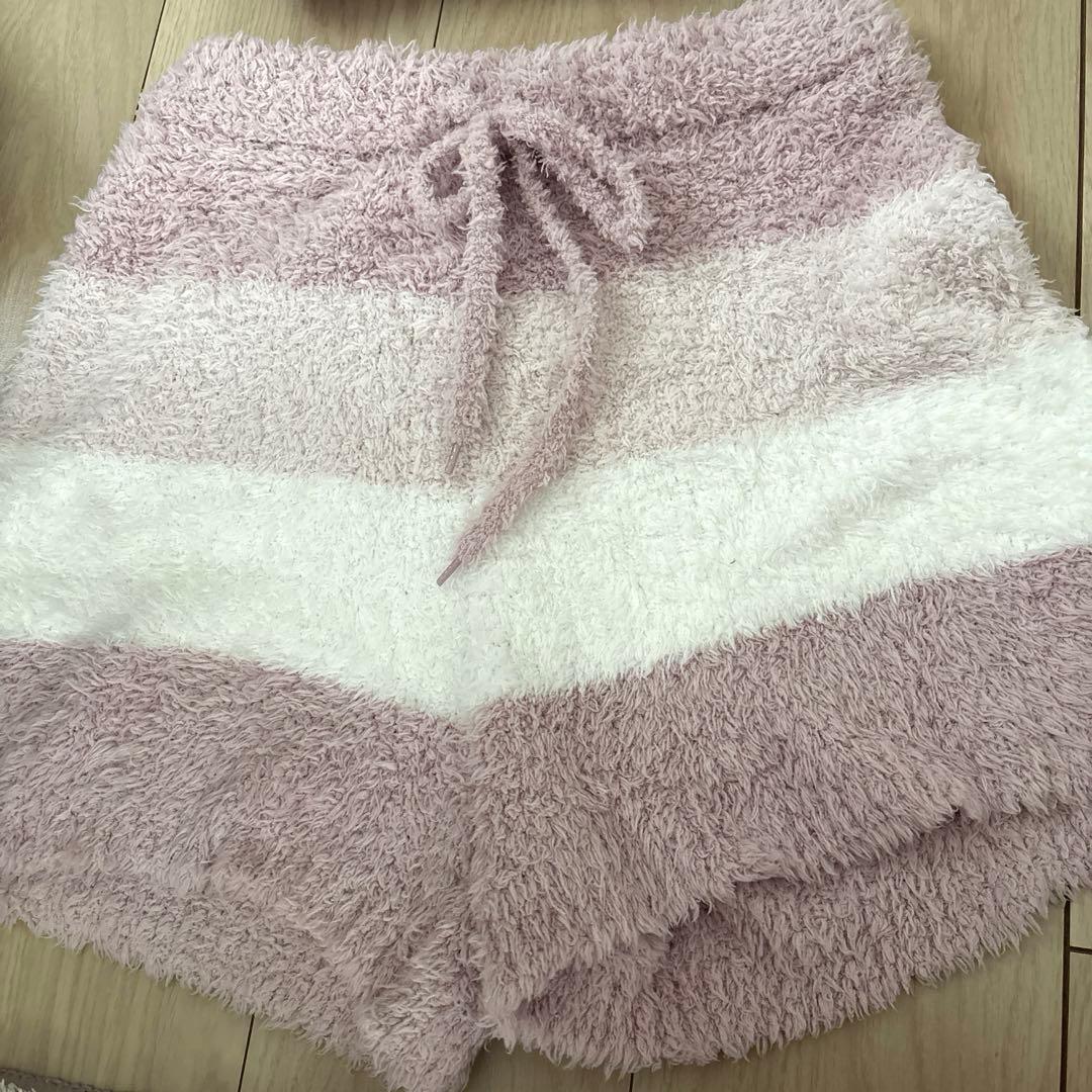 週末限り 美品 ジェラピケ フリース ストライプ ルームウェアセット