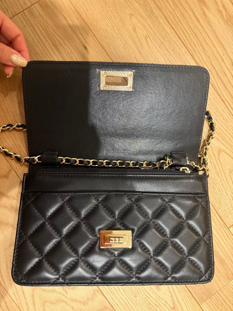 東京百花キルティングウォレットショルダーバッグ