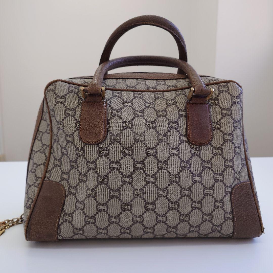 GUCCI グッチプラス ミニボストン ハンドバッグ PVC