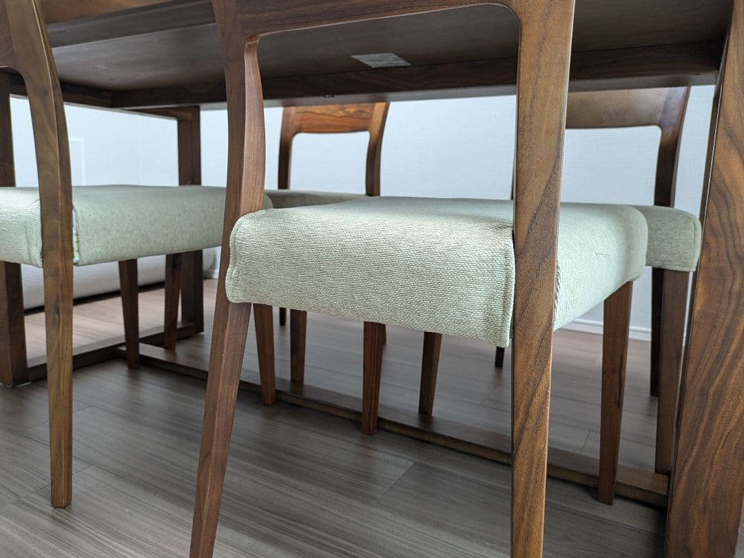 bossa-nori【ACTUS】木製ダイニングテーブルウォルナット 4脚