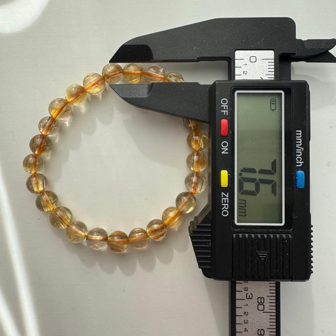 ☆Mr.crow様専用☆【ルチルクォーツ】高品質 天然石 ブレスレット