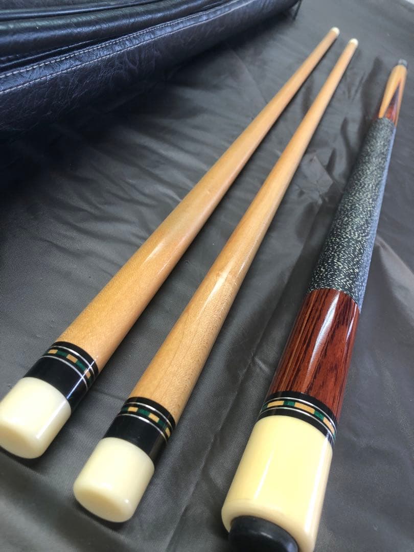 ビギナー向け　ビリヤードキュー　本ハギ　4剣　キューケース　付き