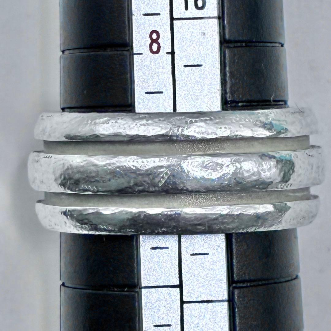 【大きいサイズ】ティファニー 19号 グルーブド　ダブルライン　リング　廃盤品