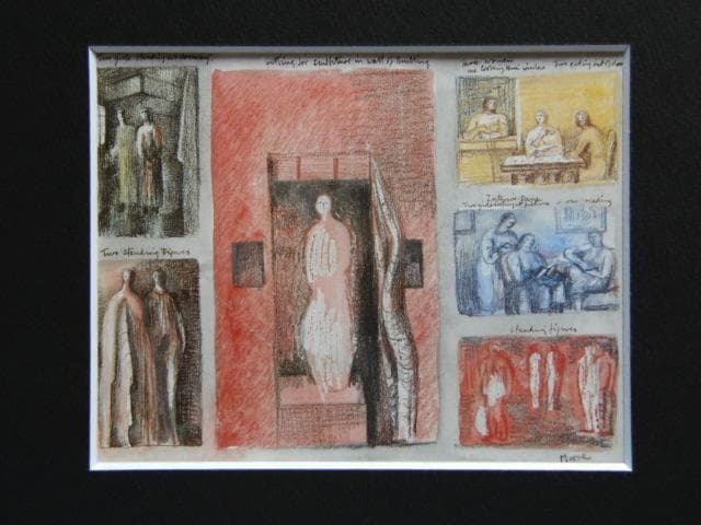 Henry Moore、ヘンリームーア、INTERIOR SCENES