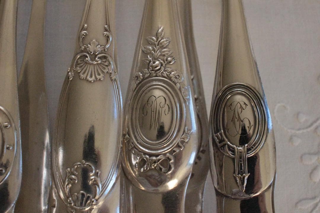 B】シルバーコーティングのトング/野獣の足・フランスアンティーク