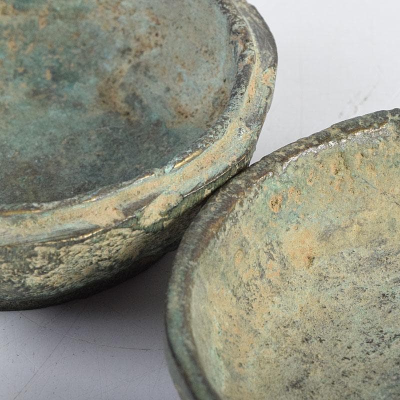 中国 明時代 青銅 龍模様 香合 時代箱付 V R9348