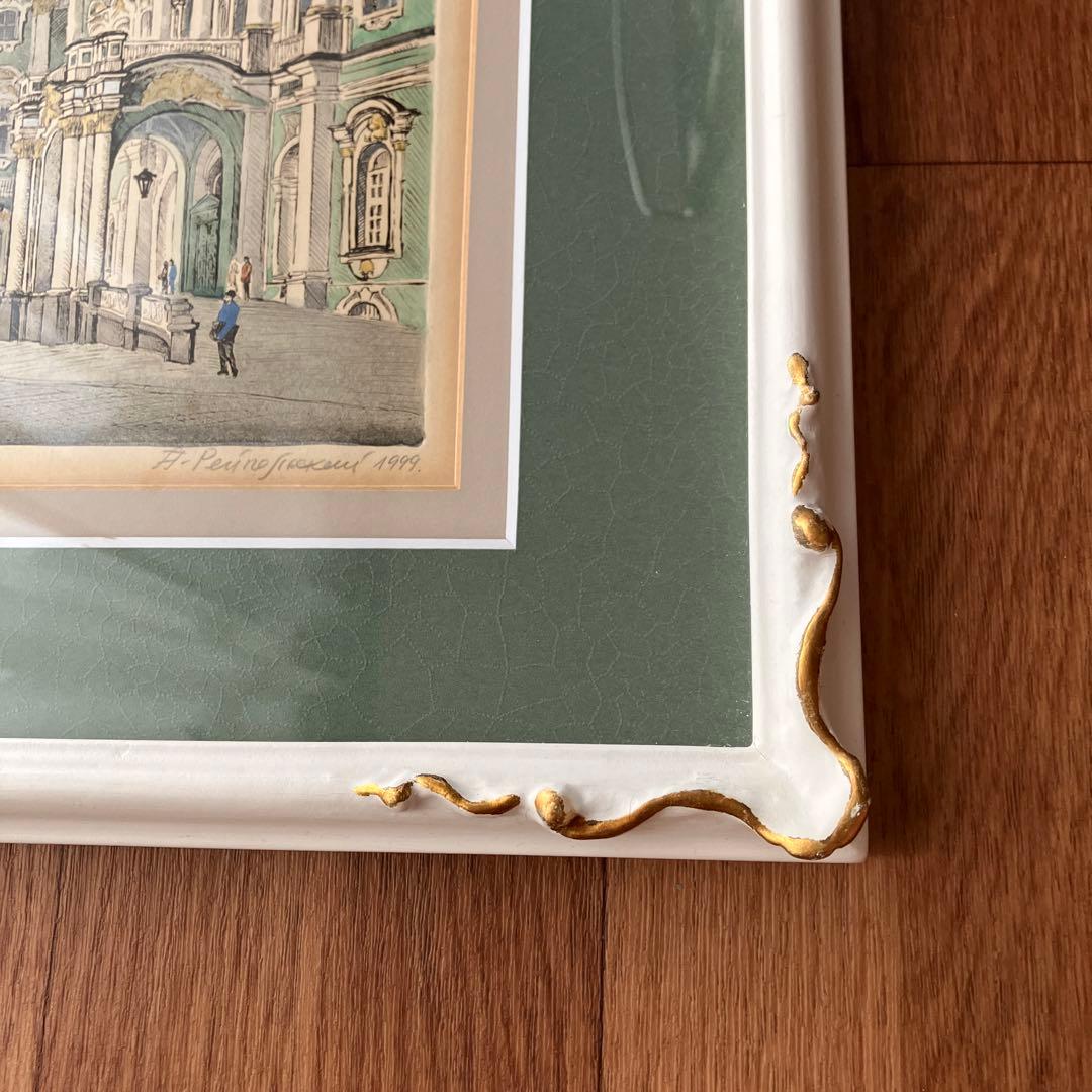 冬宮殿 版画手彩色Alexey Dmitrievich Reipolsky - メルカリ