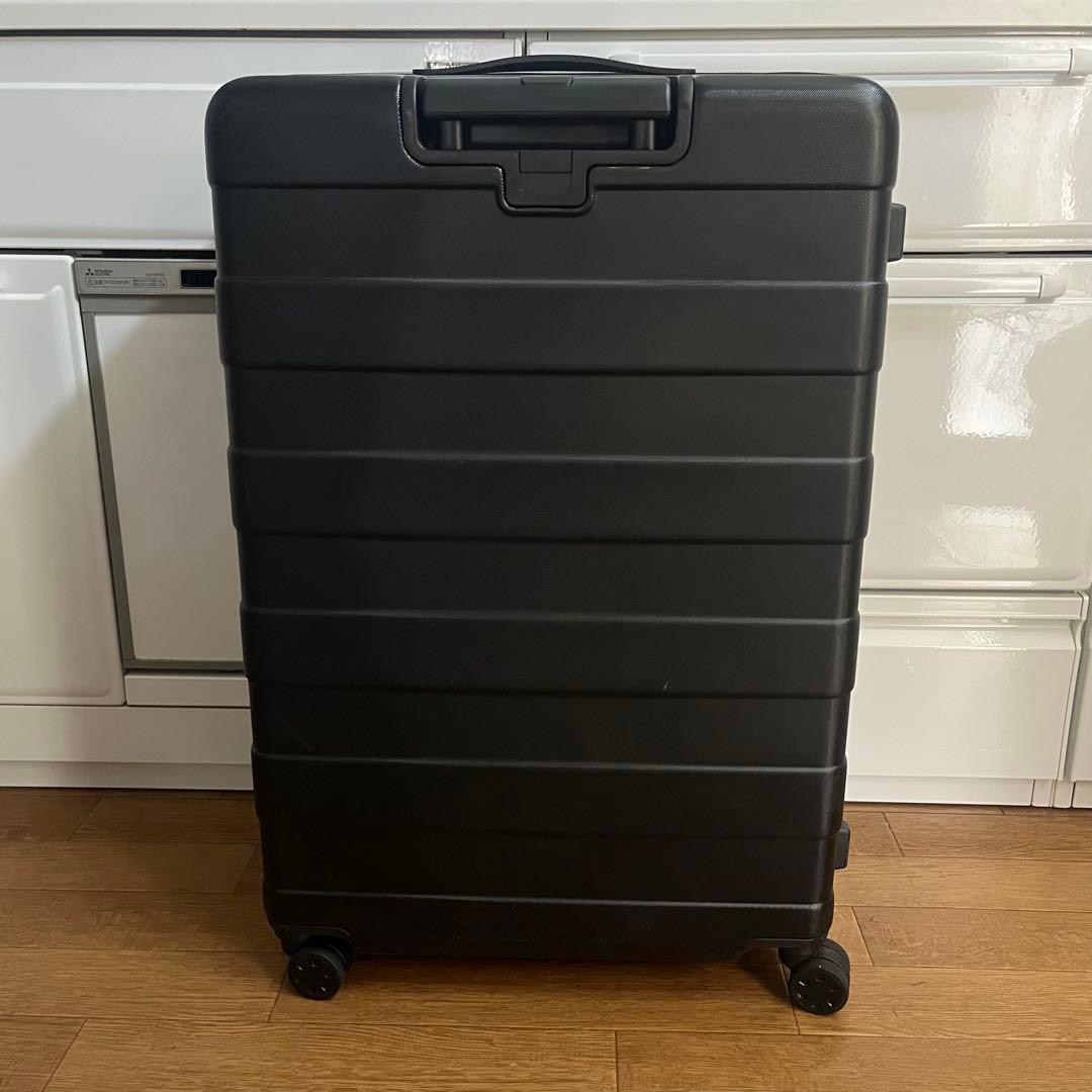 特大型 無印良品 黒 ハードキャリーケース 104リットル TSAロック 4輪