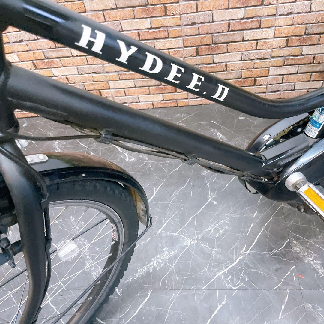 【58】電動自転車 ブリヂストンHYDEE ブラック 3人乗り対応
