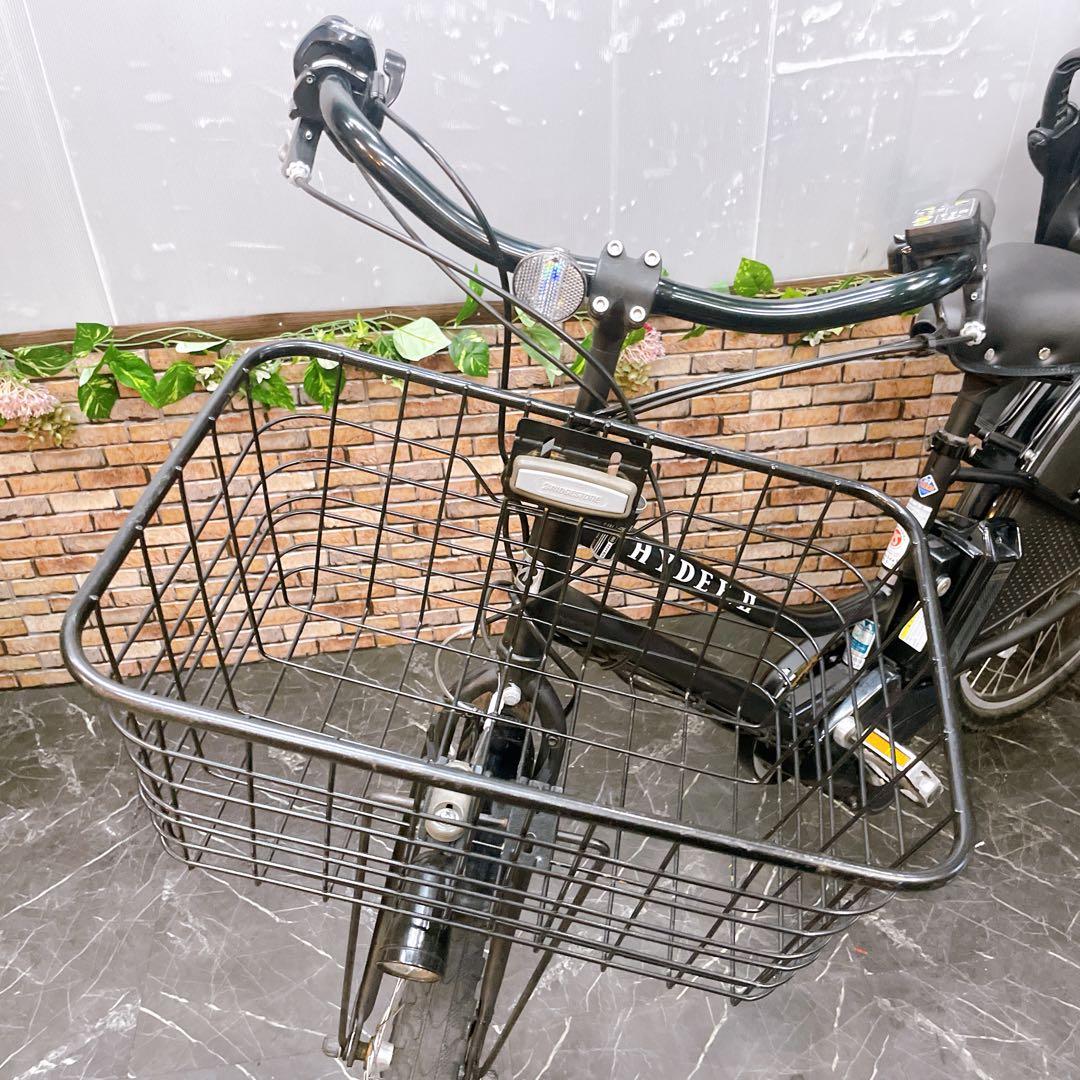 【58】電動自転車 ブリヂストンHYDEE ブラック 3人乗り対応