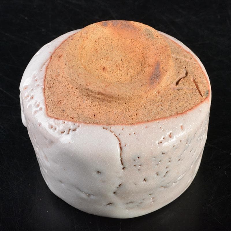 茶道具 加藤唐九郎 一無斎（一ム斎）作 志野 ぐい呑み 共布共箱 V