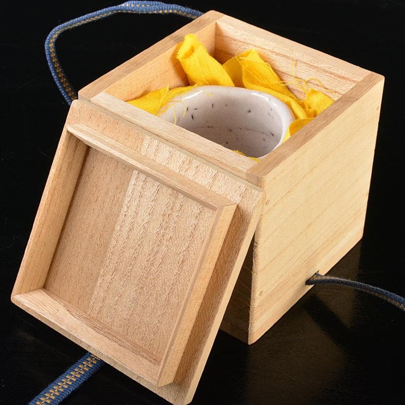 茶道具 加藤唐九郎 一無斎（一ム斎）作 志野 ぐい呑み 共布共箱 V