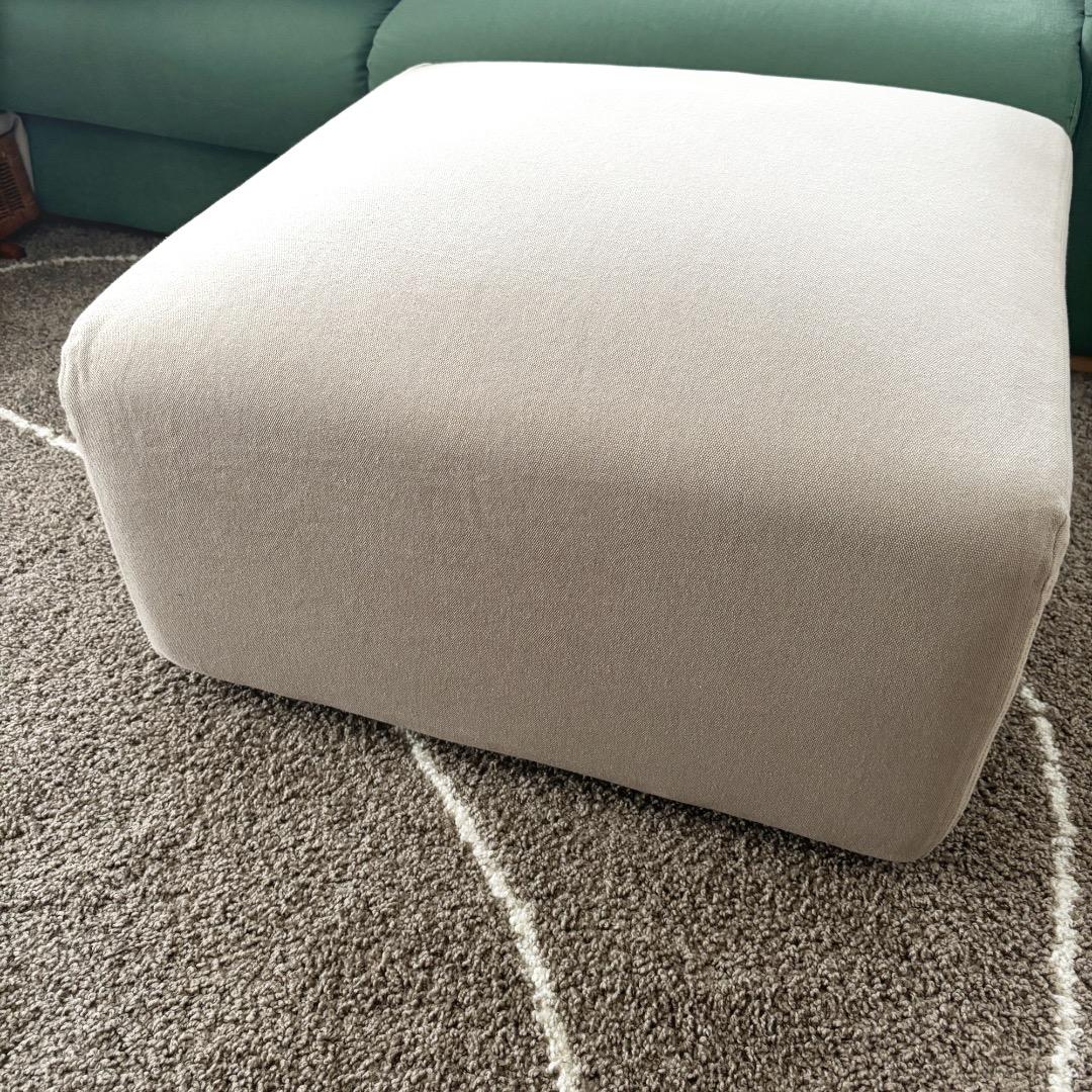 ＊無印良品ユニットソファ本体オットマン＋帆布ユニットソファオットマンカバーセット