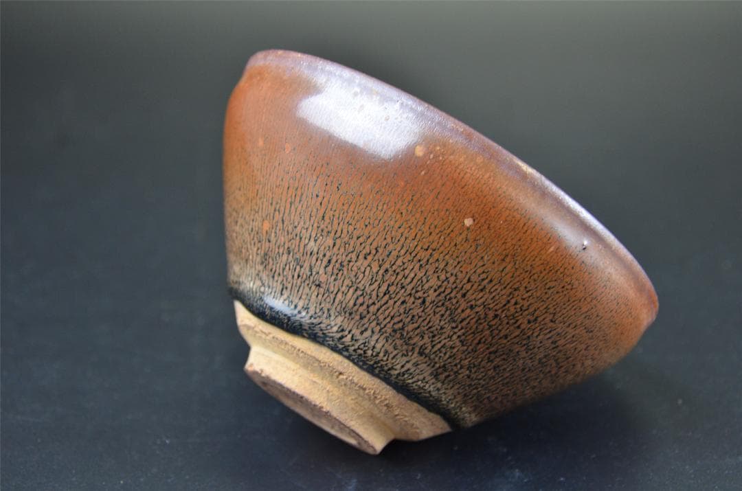 宋代　油滴天目　建窯兔毫窯変天目茶碗/中国古玩・唐物・曜変天目・禾目天目　茶道具