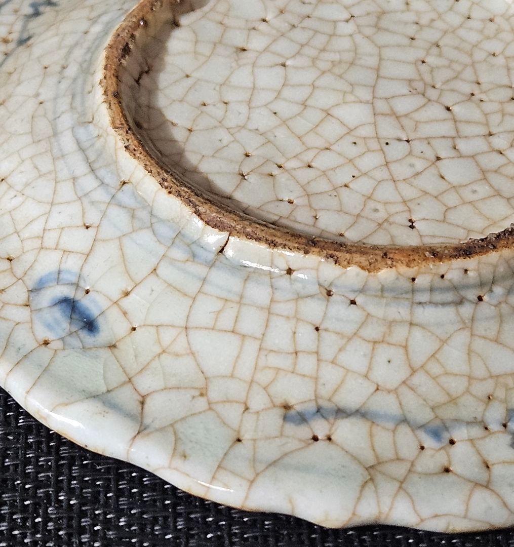 中国古美術 中国古陶磁器 中国古玩 中国南方系 青華 樹木に鹿