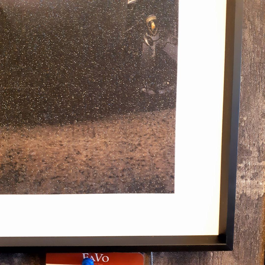 希少　生産少　輸入雑貨　ランボルギーニ　フィギア付　特殊アートパネル　黒縁