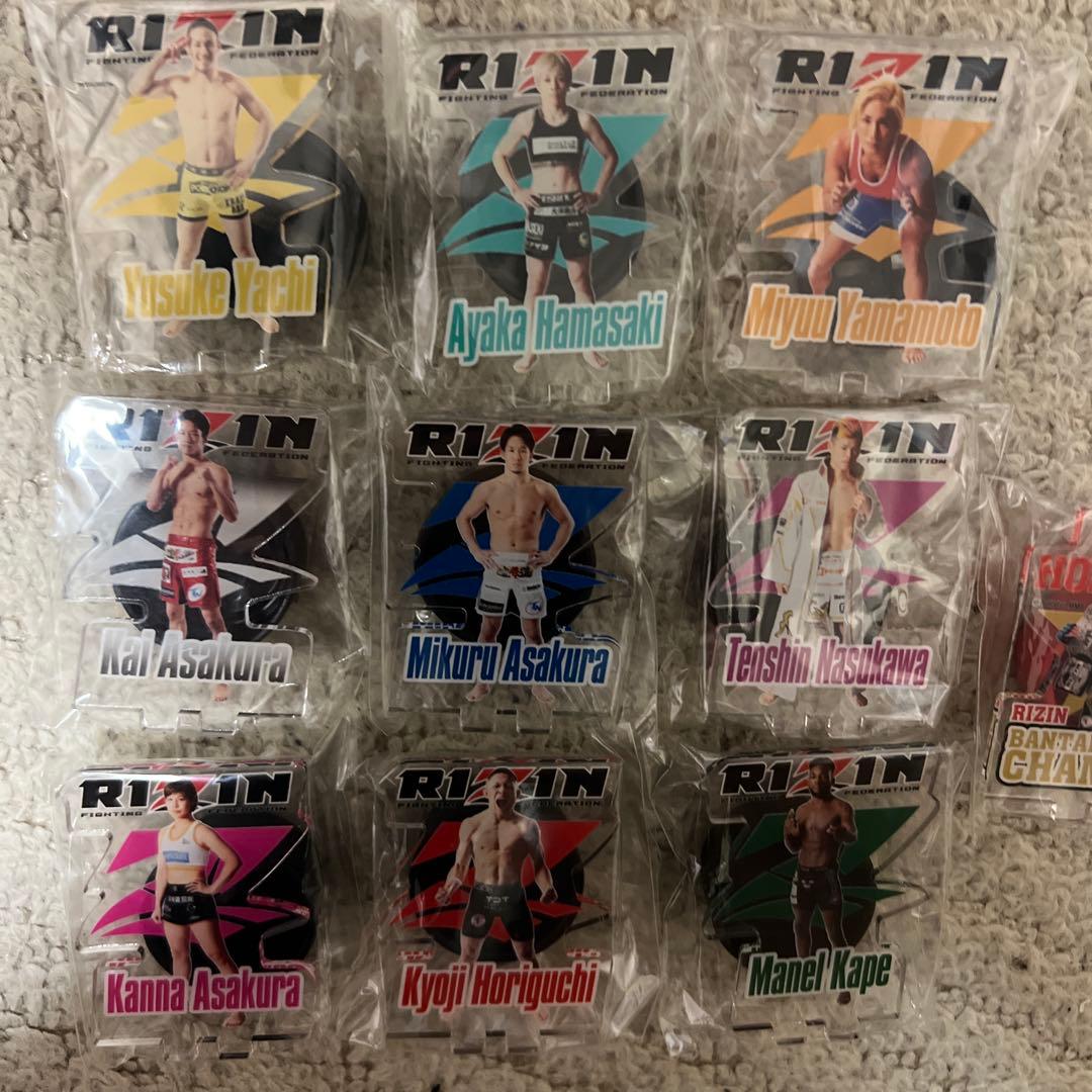 RIZIN ボトルキャップ　朝倉未来　朝倉海　那須川天心