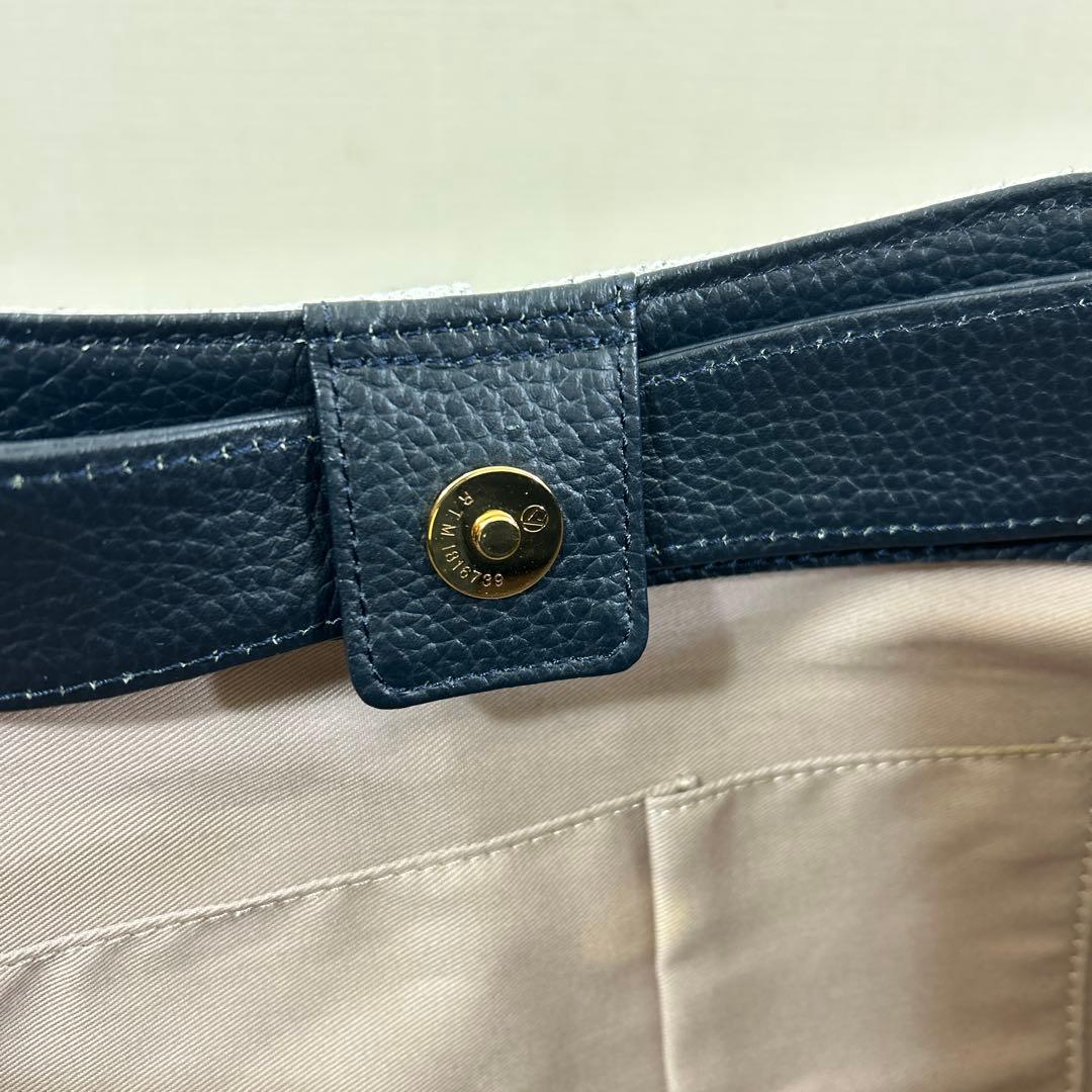 アタオ　ATAOエルヴィ ホワイトデニム ショルダーバッグ