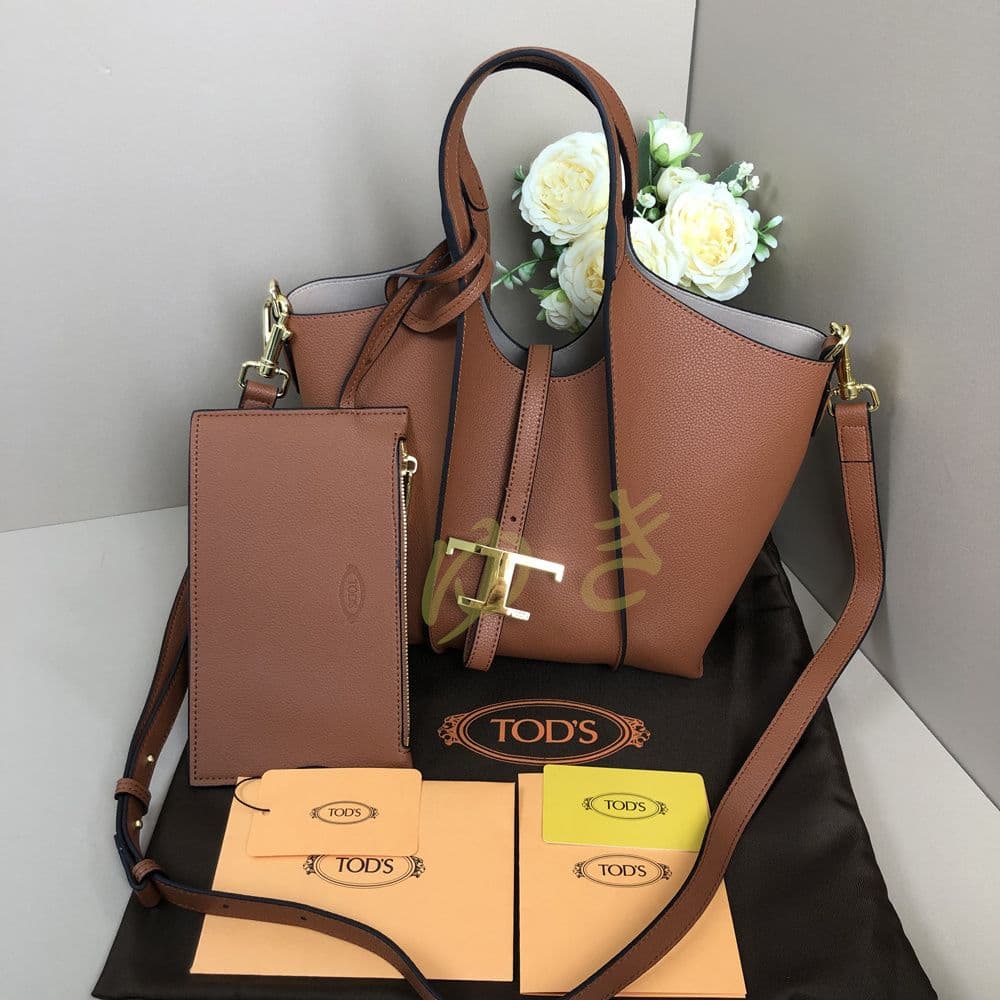 T タイムレス　レザー　トートバッグ トッズショルダーバッグ
