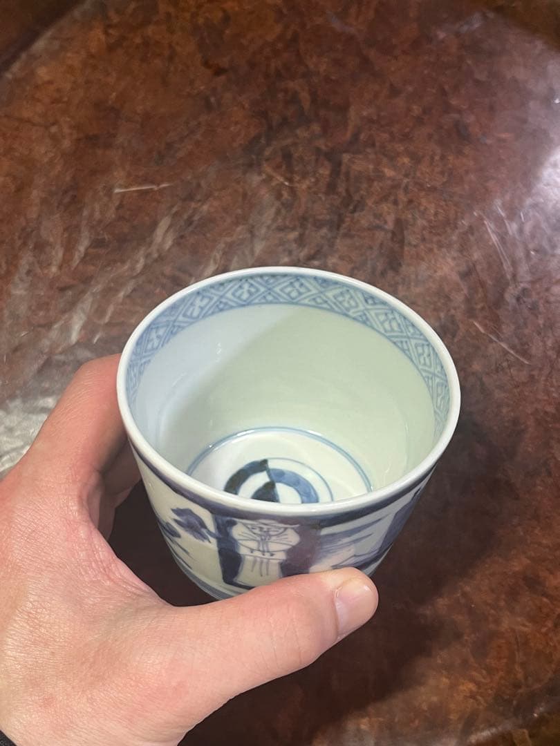 古伊万里 蕎麦猪口 異国人 帆船 そば猪口 人文 ラッタン 南蛮人 - メルカリ