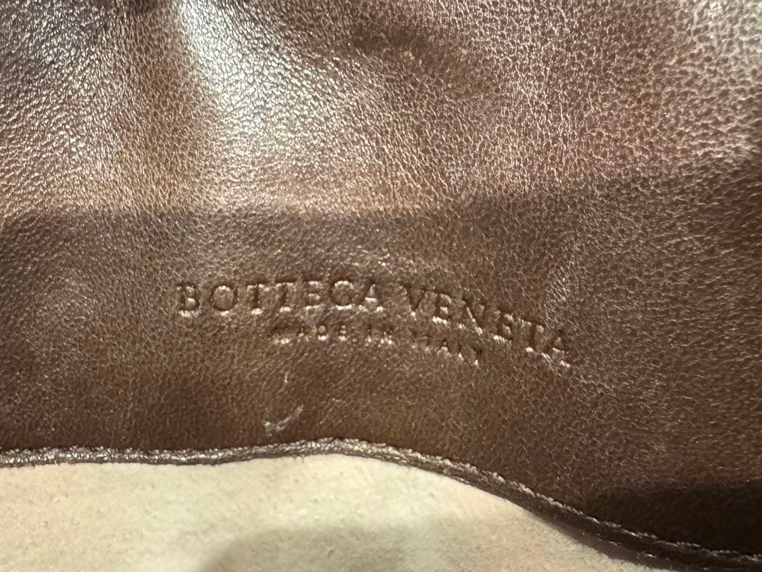 BOTTEGA VENETA 　ハンドバッグ ピンク ブラウン