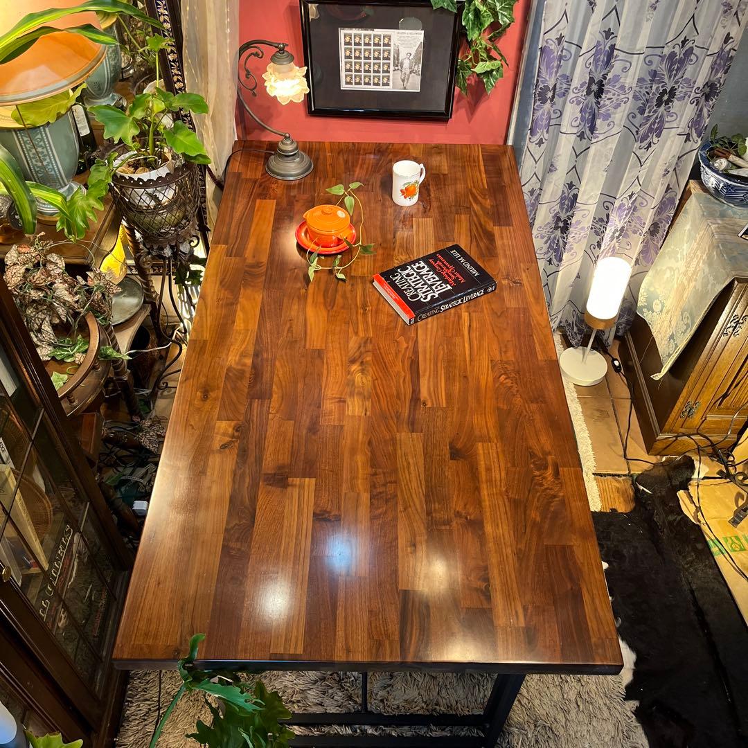☆hinotsuki☆引き取り価格 ウォールナット無垢　ダイニングテーブル