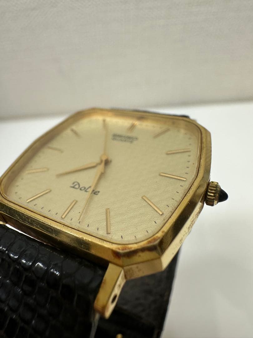 SEIKO Dolce クォーツ腕時計 ゴールド　稼働品！金時計！