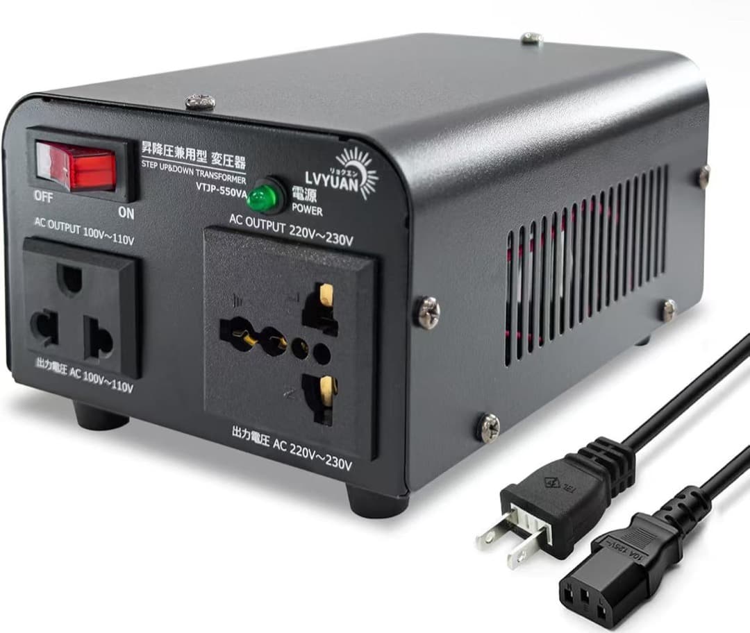 550W 変圧器 100V/110Vから220V/240V - メルカリ