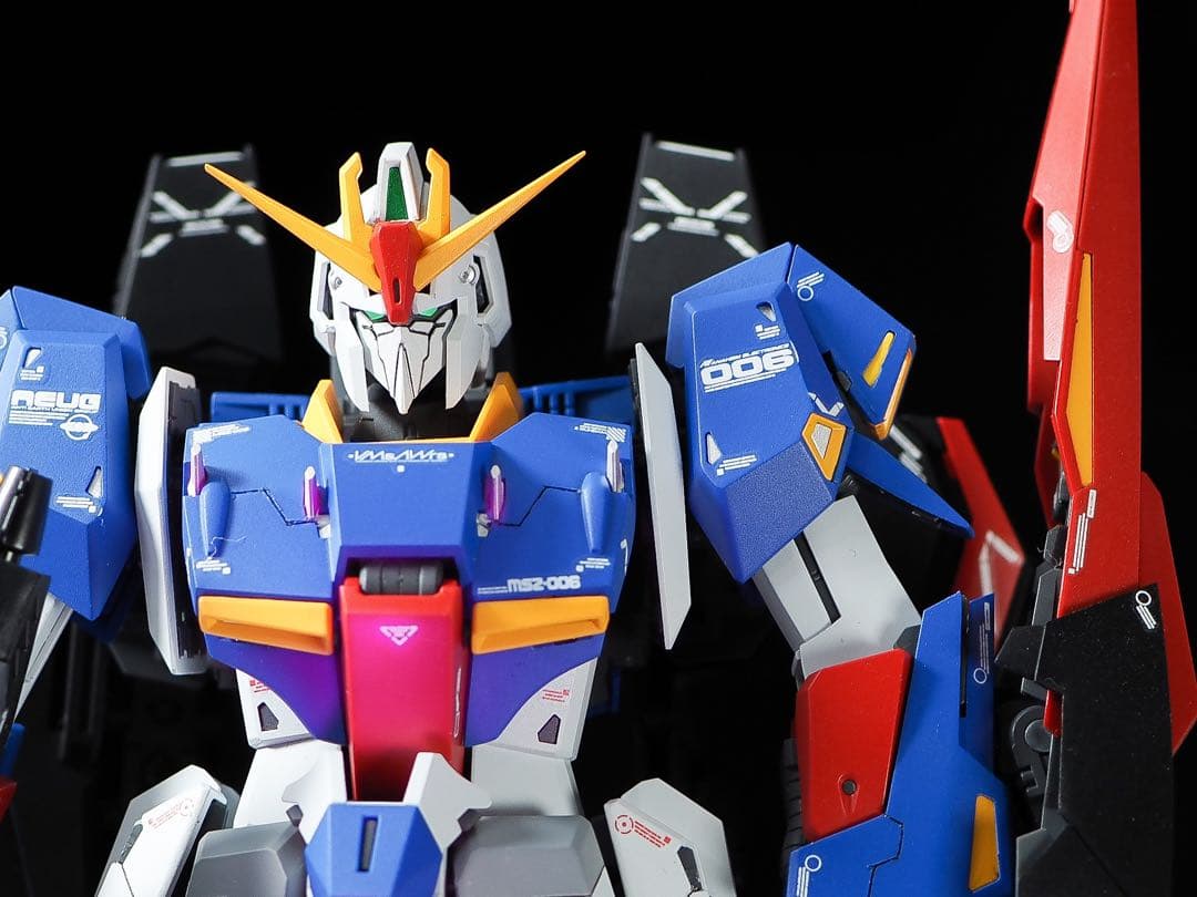 mg zガンダム ゼータガンダム　ver.ka 完成品　改造　筋彫り　塗り分け