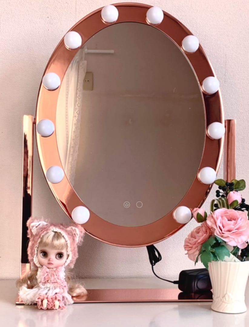 フランフラン ハリウッド女優ミラー ピンクゴールド 楽天市場