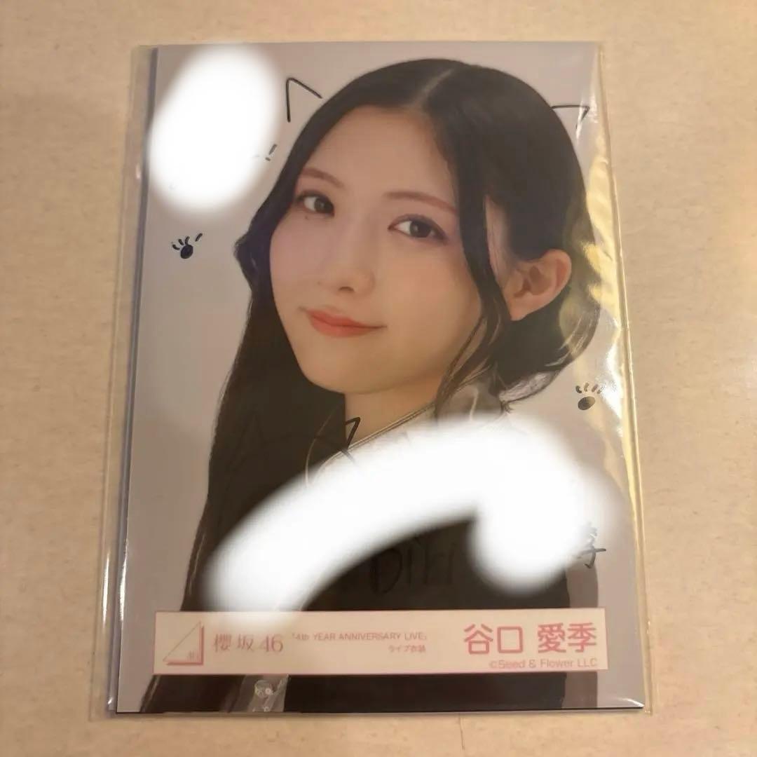 櫻坂46 谷口愛季生写真直筆サイン