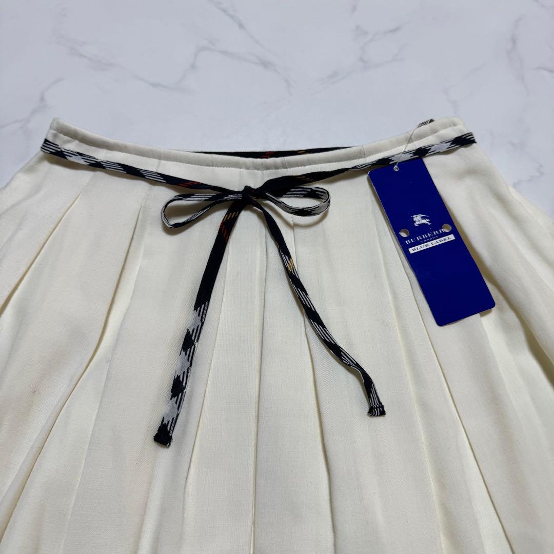 タグ付新品 BURBERRYBLUELABEL ノバチェックフリルフレアスカート