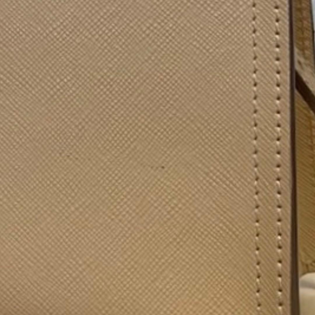 【良品】WAKO 銀座和光 サフィアーノレザー ベージュ ワンハンドルバッグ