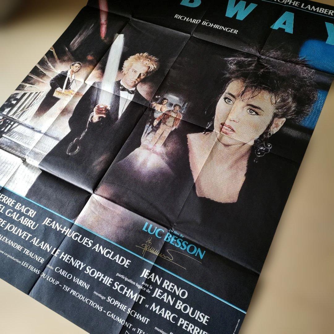 ベッソン監督直筆サイン入り「サブウェイ」本国フランス版メトロサイズポスター