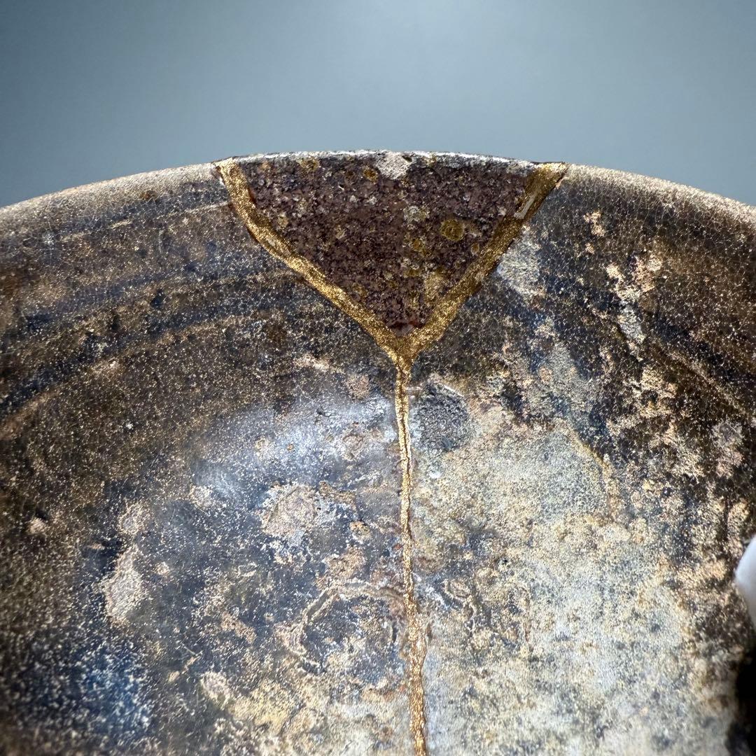 古唐津 黒唐津 小服茶碗 古美術 飴釉薬 蒐集家旧蔵 茶道具