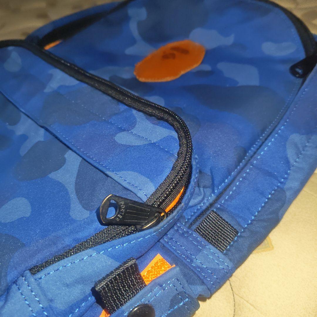 アベイシングエイプ×PORTER 青 迷彩 リュック