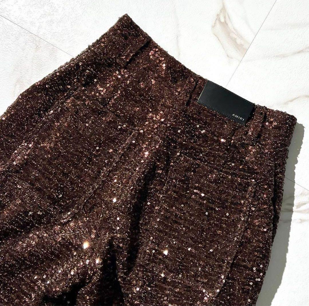 Amiri アミリ　総スパンコール　sequin　カーゴパンツ