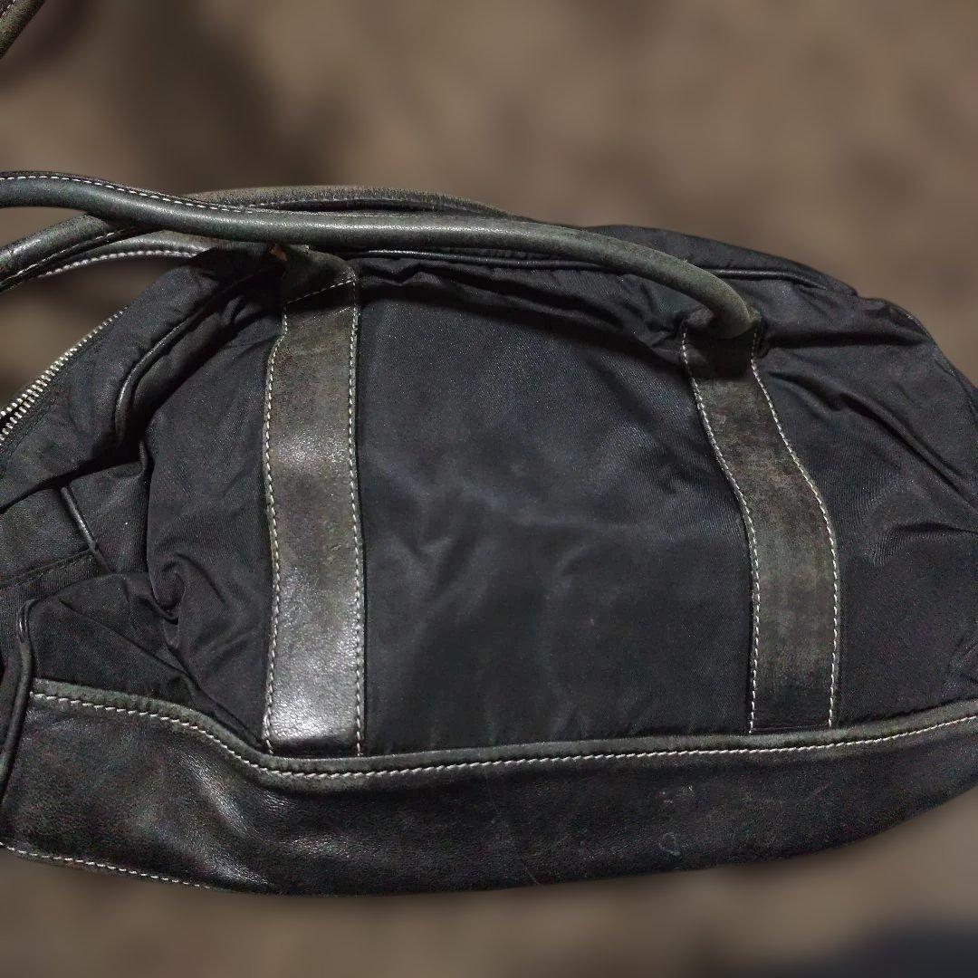 プラダ　ナイロン　レザー　ハンドバッグ　ショルダーバッグ