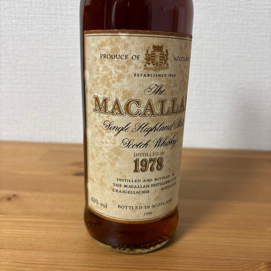 マッカラン1978 マッカラン18年 シェリー 旧ボトル 古酒 未開封 - メルカリ