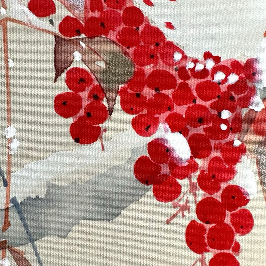 2121様感謝‼️紅❌白で春待ち‼️真作弓削恒畝　『南天』&みそさざい署名落款木箱入